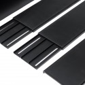 Car Side Skirt Extension Blades Matte Black Universal For BMW AUDI VW FORD 2.2M