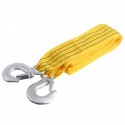 Car Tow Cable Emergency Trailer Rope 4M 3Tons With 2 Anti-Slip Hooks