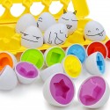 Colour Shape Matching Toys Eggs Set Preschool Childrens Toddler Baby Puzzle Game
