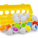 Colour Shape Matching Toys Eggs Set Preschool Childrens Toddler Baby Puzzle Game