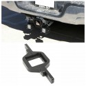 Dual LED Tow Hitch Mounting Bracket For Backup Reverse Search Off Road Lights Universal