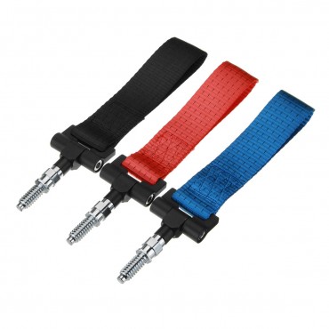 Nylon Track Racing Style Tow Hook Strap Car Hook for BMW 1 3 5 6 X5 X6 Red Blue Black