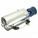 Universal 0.5L Car Oil Catch Tank Can Silver Aluminum Alloy With Breather Filter Round