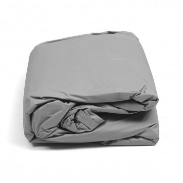 No Ear Silver Gray Universal Car Cover UV Resistance Anti Scratch Dust Dirt Full Protection