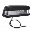 10V-30V 6LED F5 Car License Plate Lights for Truck Trailer White