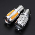 1156 BA15S 33SMD LED Car Brake Backup Lights Turning Signal Bulb DC12V 5W 660LM Red/Amber