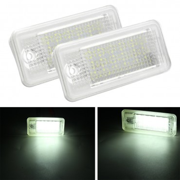 18 LED License Number Plate Light Lamp For Audi A3 A4 A6 A8 B6 B7 S3 Q7 RS4 RS6