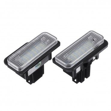 18LED Number License Plate Light Lamp For Mercedes-Benz W203(5D) W211 W219 6500k 2PCS