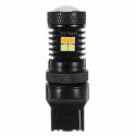 1Pcs LED Brake Lights Turn Signal Lamp Bulb Dual Color White Yellow 1156 1157 7440 7443 3156 3157