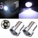 2 x HID White 1156 P21W 6-2835SMD LED Projector Backup Reverse bulbs