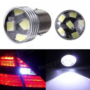 2 x HID White 1156 P21W 6-2835SMD LED Projector Backup Reverse bulbs