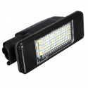 2 x LED SMD License Plate Light For Peugeot 106 207 307 308 406 407 508 White