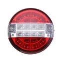 24V 20LED Round Car Rear Tail Light Brake Turn Signal Lamp for Trailer Truck