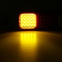 24V 72LED Car Tail Light Rear Indicator Brake Trun Signal Lamp IP67 Waterproof forTrailer Truck