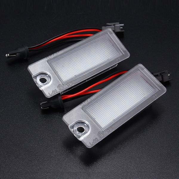 2PCS 18 LED License Number Plate Lights White For Volvo S80 V70 XC70 S60 XC90