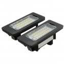 2PCS LED License Light Number Plate Lamp For BMW E39 E60 E82 E70 E90 E92 1/3/5/X Series