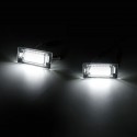 2PCS LED License Number Plate Lights White for VW Audi Seat