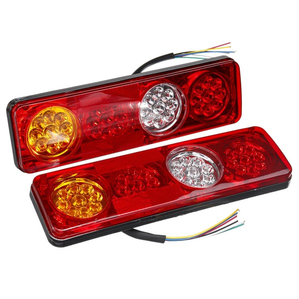 2Pcs 36LED Car Rear Stop Indicator Lamps Tail Light For Trailer Truck Lorry Caravan Van 12V