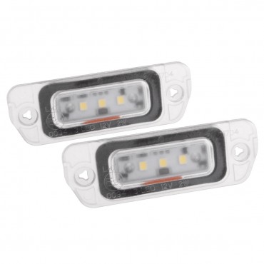 2Pcs 3SMD LED License Plate Lights for Mercedes-Benz R-Class GL350 450 X164 W164