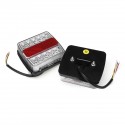 2Pcs Car 16LED Square Tail Turn Signal Lamp Brake Light Waterproof For Trailer Truck Boat