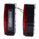 2Pcs Car LED Rectangle Stud Stop Brake Lamps Turn Tail Lights Waterproof for Truck Trailer Boat