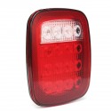 2Pcs LED Car Red White Tail Light Truck Trailer Stop Turn Lamp for Jeep JK TJ CJ YJ