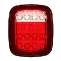 2Pcs LED Car Red White Tail Light Truck Trailer Stop Turn Lamp for Jeep JK TJ CJ YJ