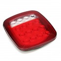 2Pcs LED Car Red White Tail Light Truck Trailer Stop Turn Lamp for Jeep JK TJ CJ YJ
