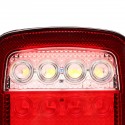 2Pcs LED Car Red White Tail Light Truck Trailer Stop Turn Lamp for Jeep JK TJ CJ YJ