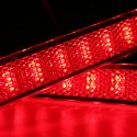 2Pcs LED Rear Bumper Reflector Brake Lights Tail Lights Red Lens For Toyota IS-F GX470 RX300