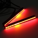 2pcs 12V 28LEDs Dual Color Car Brake Light Turn Signal Lamp for Trucks and Trailers