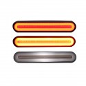 4-in-1 Halo Ring 2835 SMD LED Tail Lamps Brake Stop Lights Dynamic Flowing Turn Signal Lights 12V-30V Waterproof Universal