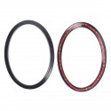 4PCS Black Headlight Backlight Frame Head Tail Rear Lamps Trim Ring For Mini Cooper One JCW F55 F56