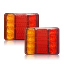 12V LED Car Rear Tail Lights Brake Turn Signal Lamp Waterproof for Trunk Trailer