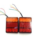 12V LED Car Rear Tail Lights Brake Turn Signal Lamp Waterproof for Trunk Trailer