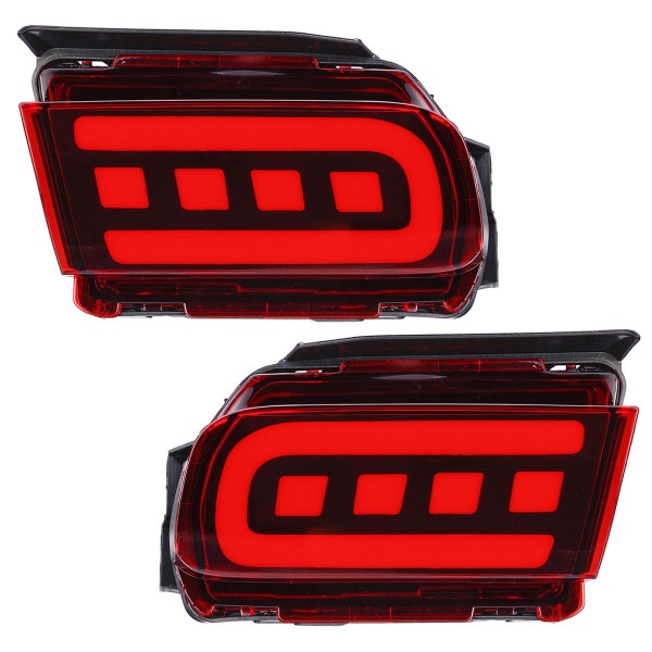 Car LED Rear Bumper Reflector Driving Fog Lights Brake Lamps for Toyota Cruiser Prado 2018