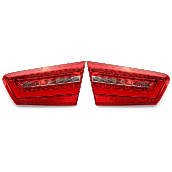 Car LED Rear Inner Tail Light Brake Lamp with Bulb Wiring Harness for Audi A6 C7 2010-2016 Saloon 4GD945093 4GD945094