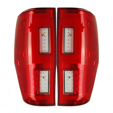 Car LED Rear Tail Light Assembly Red for FORD RANGER RAPTOR T6/T7/PX/MK1/MK2/WILDTRAK 2012-2019