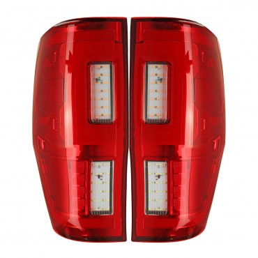Car LED Rear Tail Light Assembly Red for FORD RANGER RAPTOR T6/T7/PX/MK1/MK2/WILDTRAK 2012-2019