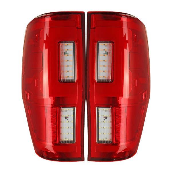 Car LED Rear Tail Light Assembly Red for FORD RANGER RAPTOR T6/T7/PX/MK1/MK2/WILDTRAK 2012-2019