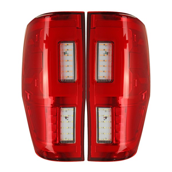 Car LED Rear Tail Light Assembly Red for FORD RANGER RAPTOR T6/T7/PX/MK1/MK2/WILDTRAK 2012-2019