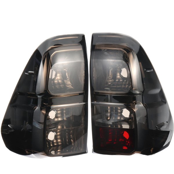 Car Rear Left/Right Tail Light Brake Lamp Smoke Black with Wiring For Toyota Hilux R2015-Up