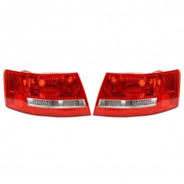 Car Rear Right/Left Tail Light Red Lamp Shell for Audi A6 S6 Quattro No Bulbs 2005-2008