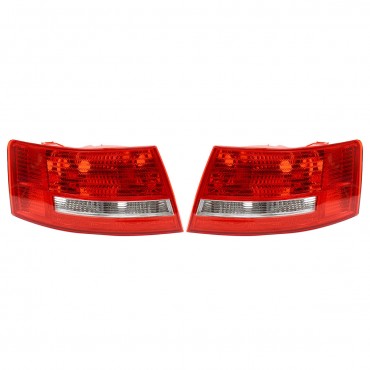 Car Rear Right/Left Tail Light Red Lamp Shell for Audi A6 S6 Quattro No Bulbs 2005-2008