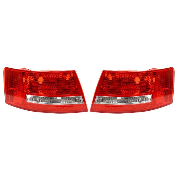 Car Rear Right/Left Tail Light Red Lamp Shell for Audi A6 S6 Quattro No Bulbs 2005-2008
