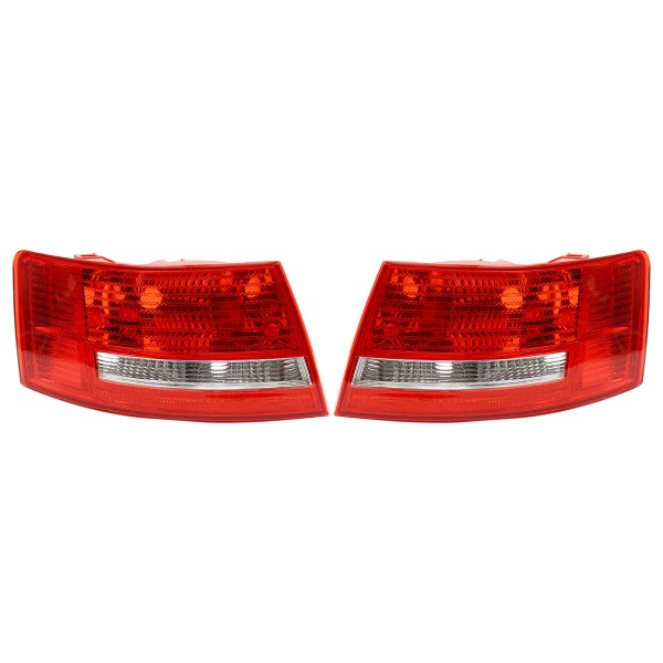 Car Rear Right/Left Tail Light Red Lamp Shell for Audi A6 S6 Quattro No Bulbs 2005-2008