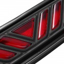 LED Car Rear Bumper Brake Light Red Tail Fog Lamp for Toyota CHR 2016-2020