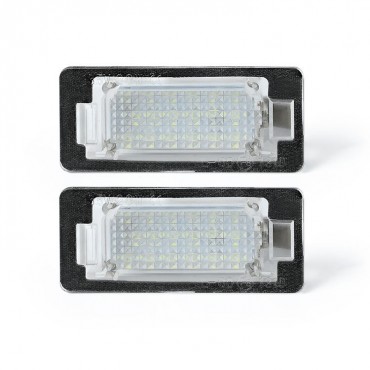 LED License Number Plate Lights Lamps Bulbs CANBUS Error Free Pair for BMW E39 E60 E82 E70 E90 E92 X3/5/6