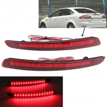 LED Rear Bumper Reflector Light Warn Tail Brake Lamp for Ford Mondeo Fusion 2011-2012