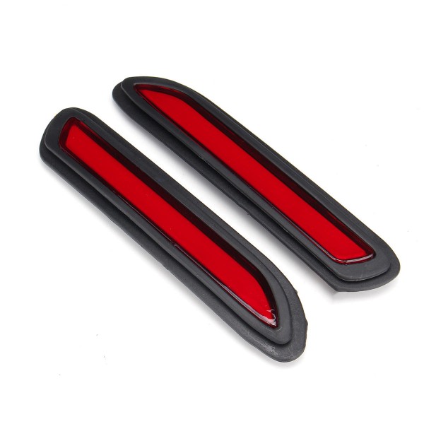 Pair 12V 5W Car LED Bumper Reflectors Tail Light Red Brake Lamp for Mitsubishi AU